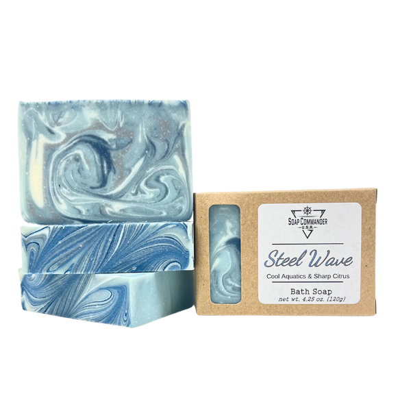Steel Wave Bath Soap