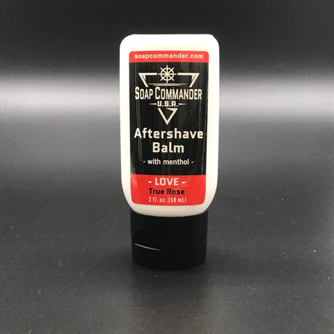 Soap Commander Love aftershave balm; 2 oz.; True Rose scent