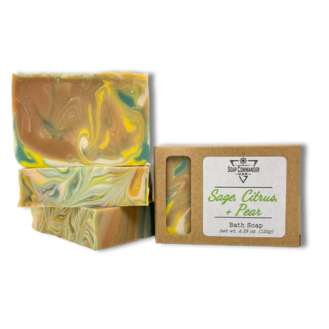 Sage, Citrus, + Pear Bath Soap